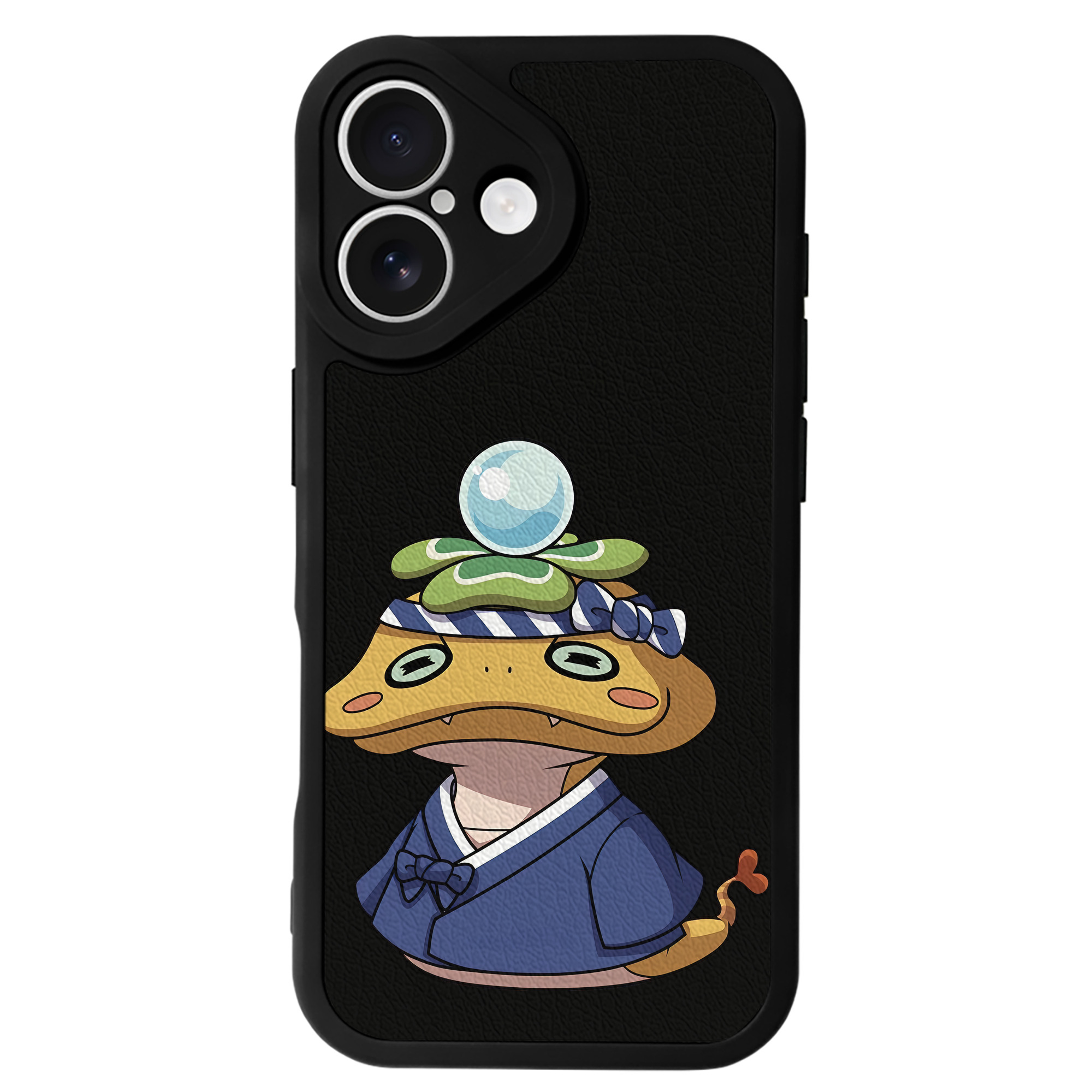 （画像用） 妖怪ウォッチ Yo-kai Watch 【iPhone 16シリーズ対応】シリコンスマホケース（レザー調） 材質：シリコン